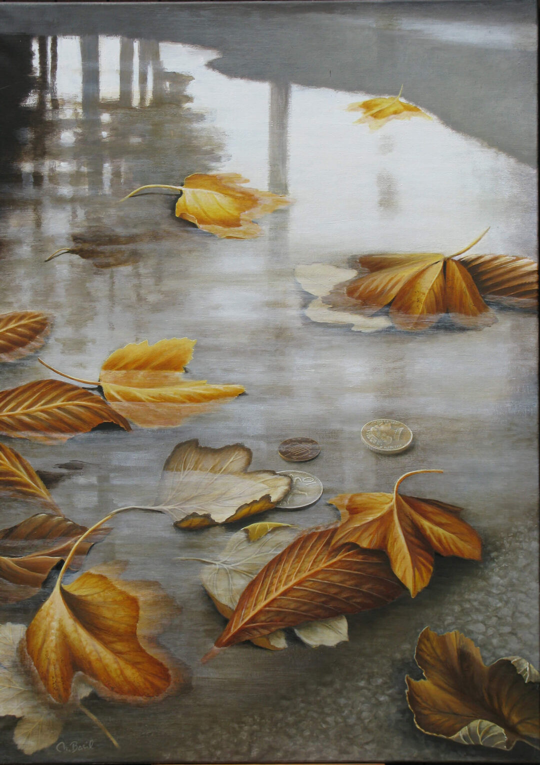 0008. Autumn puddle