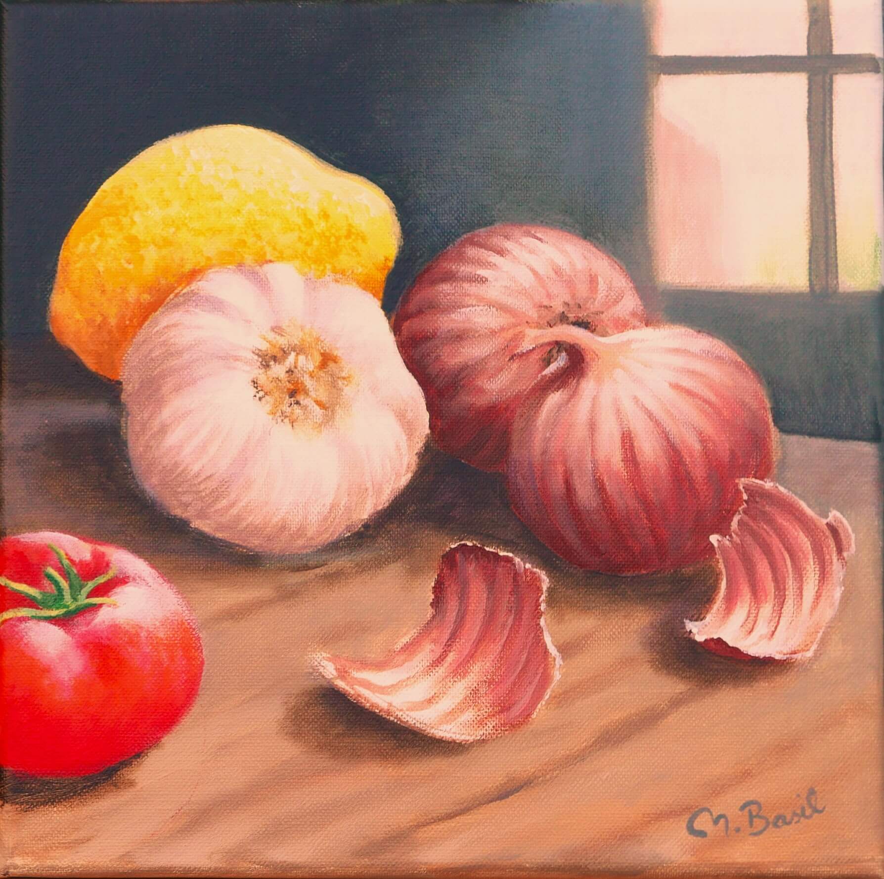 Onions and tomato