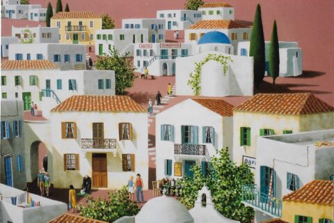 Detail 3 of Cycladic village