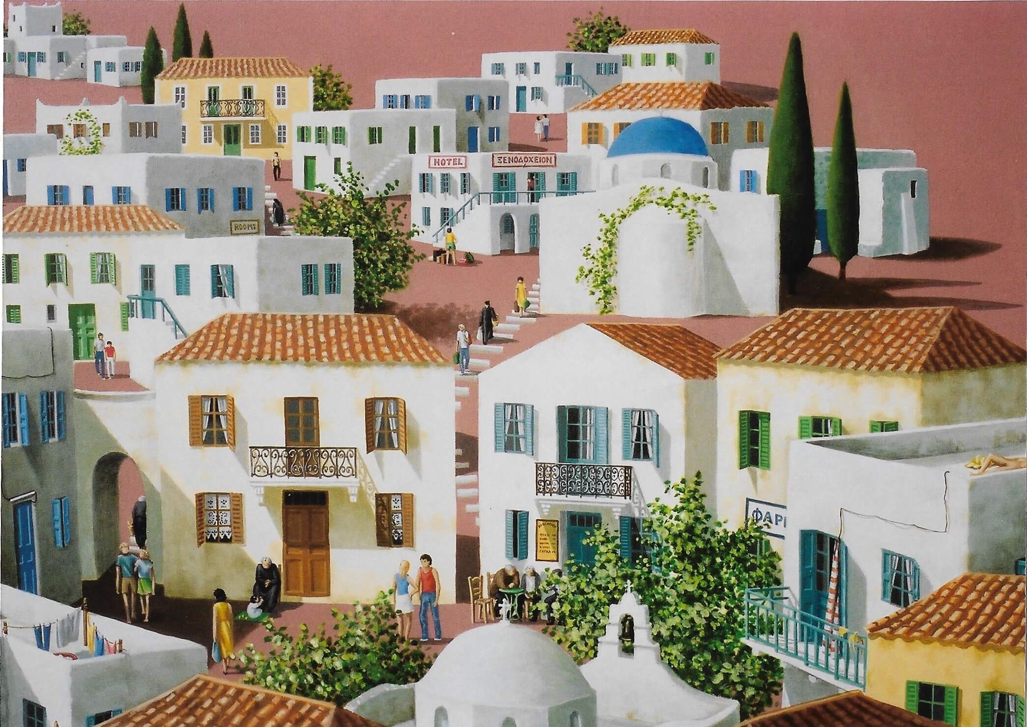 Detail 3 of Cycladic village